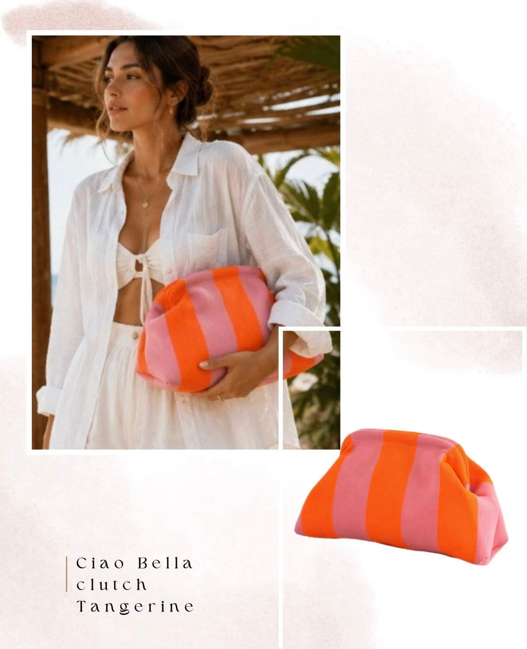 Portofino Canvas Clutch Bags