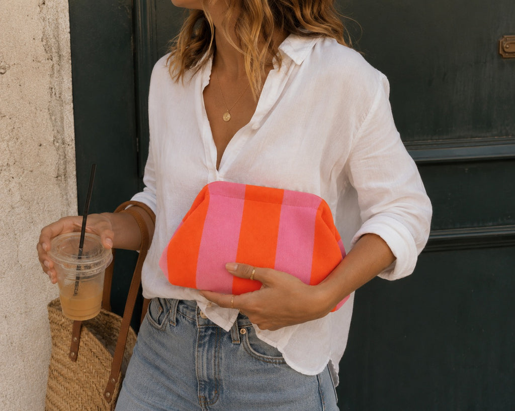 Portofino Canvas Clutch Bags