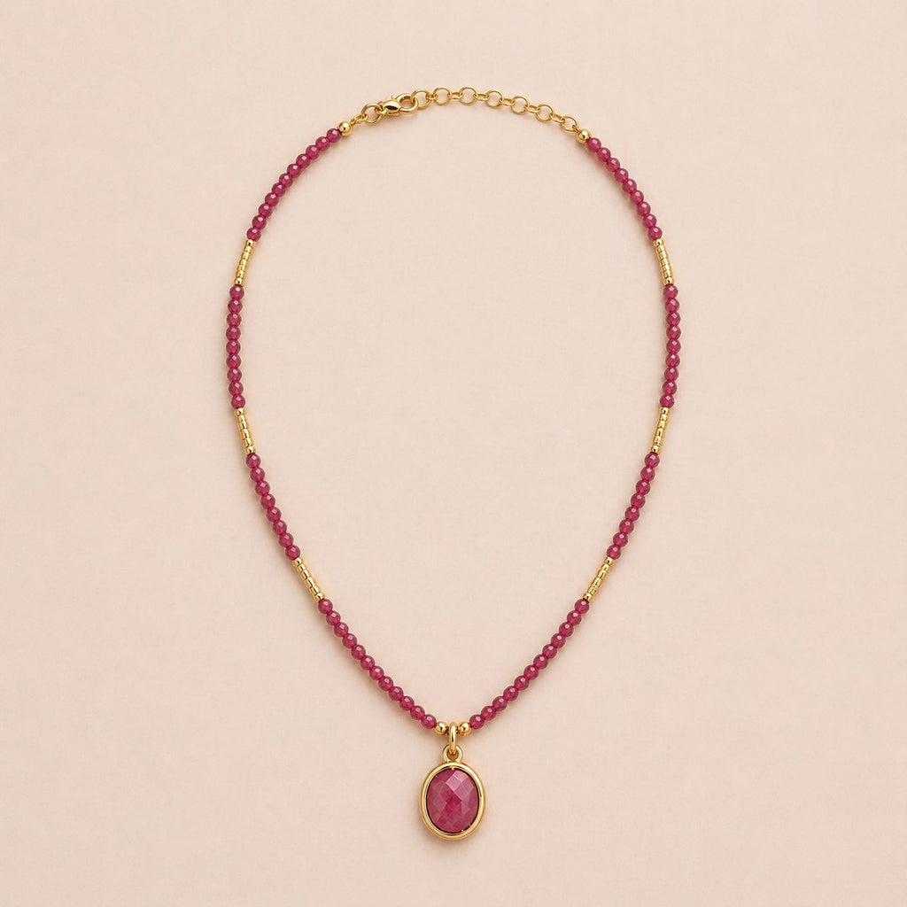 Viva Summer Faceted Gemstone Necklaces