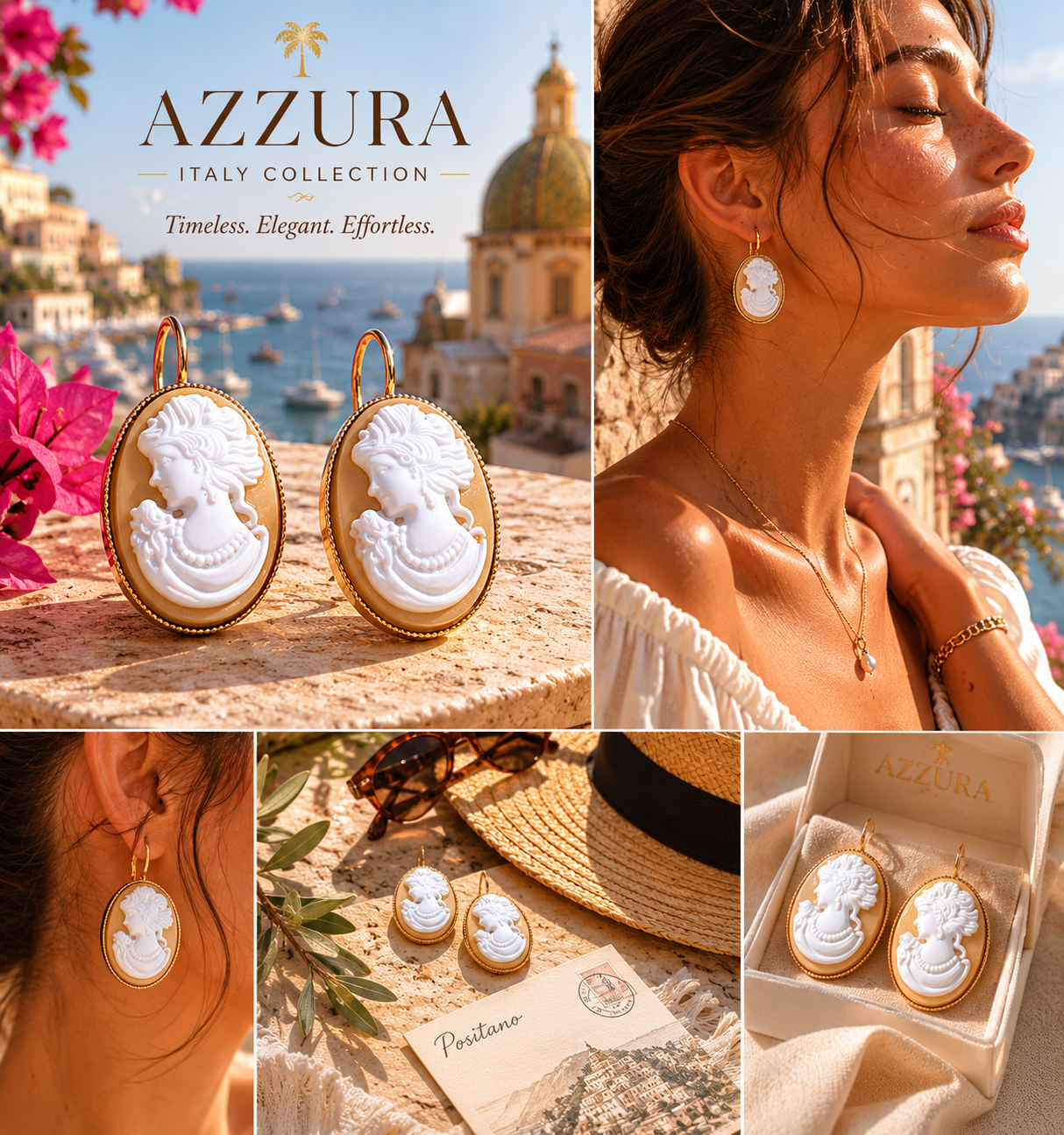 Cameo Drop Earrings