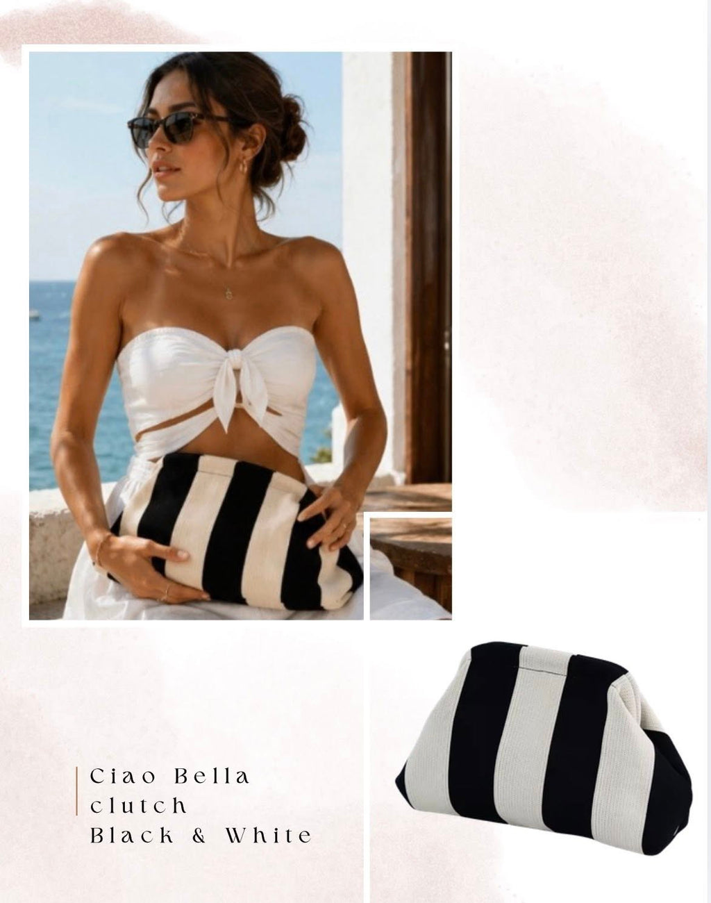 Portofino Canvas Clutch Bags
