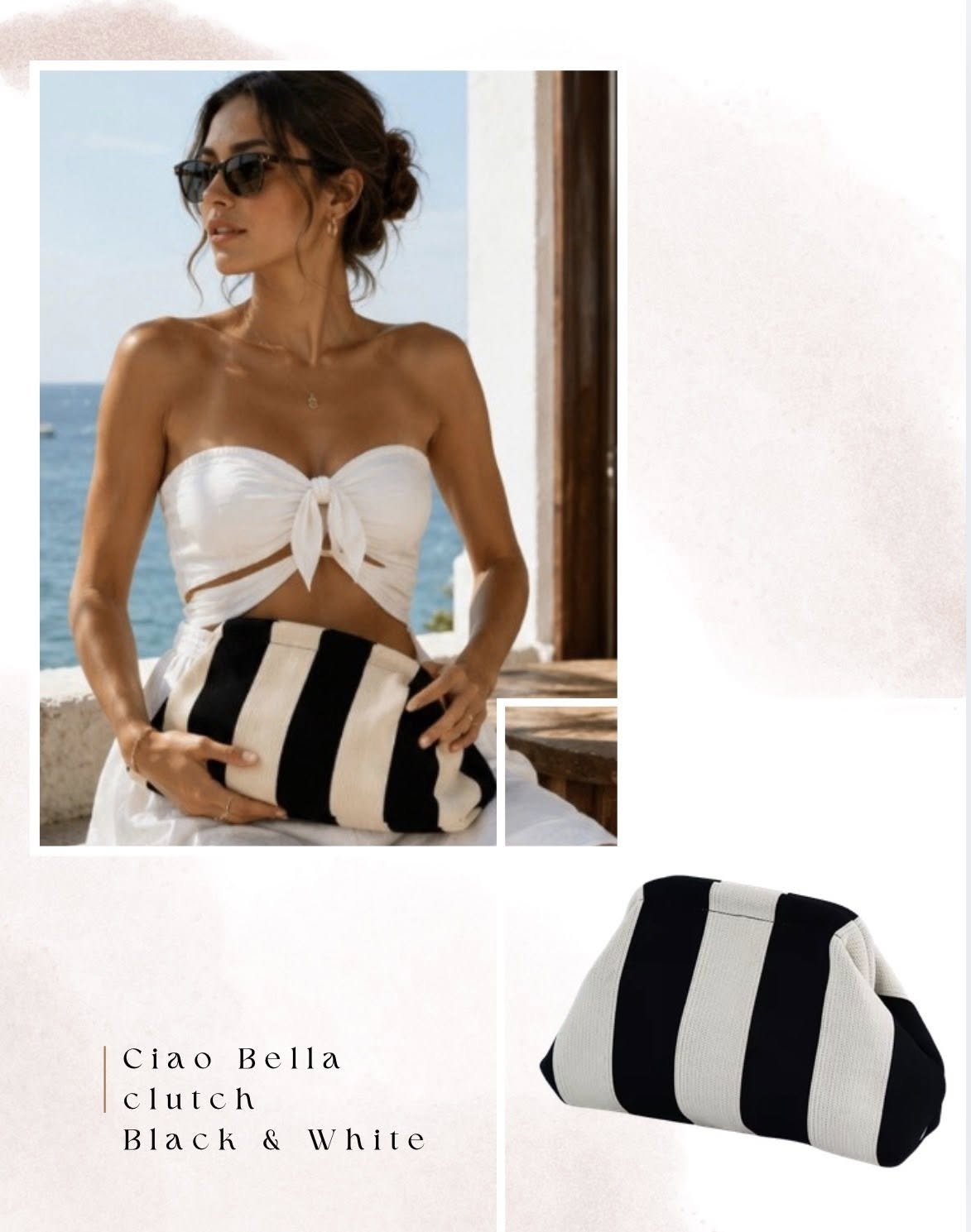 Portofino Canvas Clutch Bags