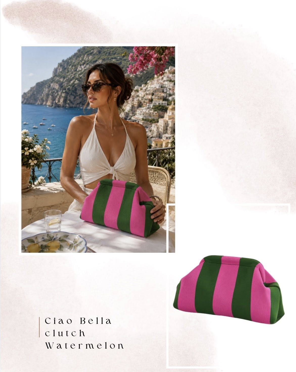 Portofino Canvas Clutch Bags
