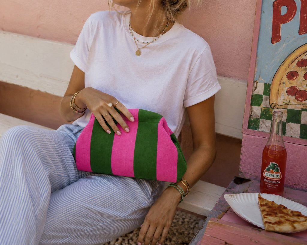 Portofino Canvas Clutch Bags