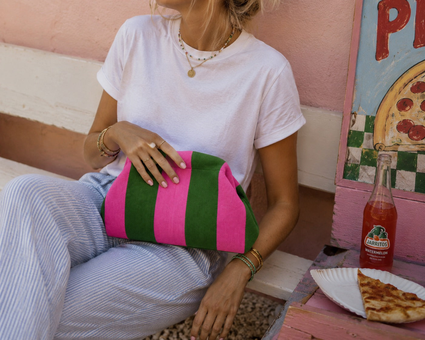 Portofino Canvas Clutch Bags