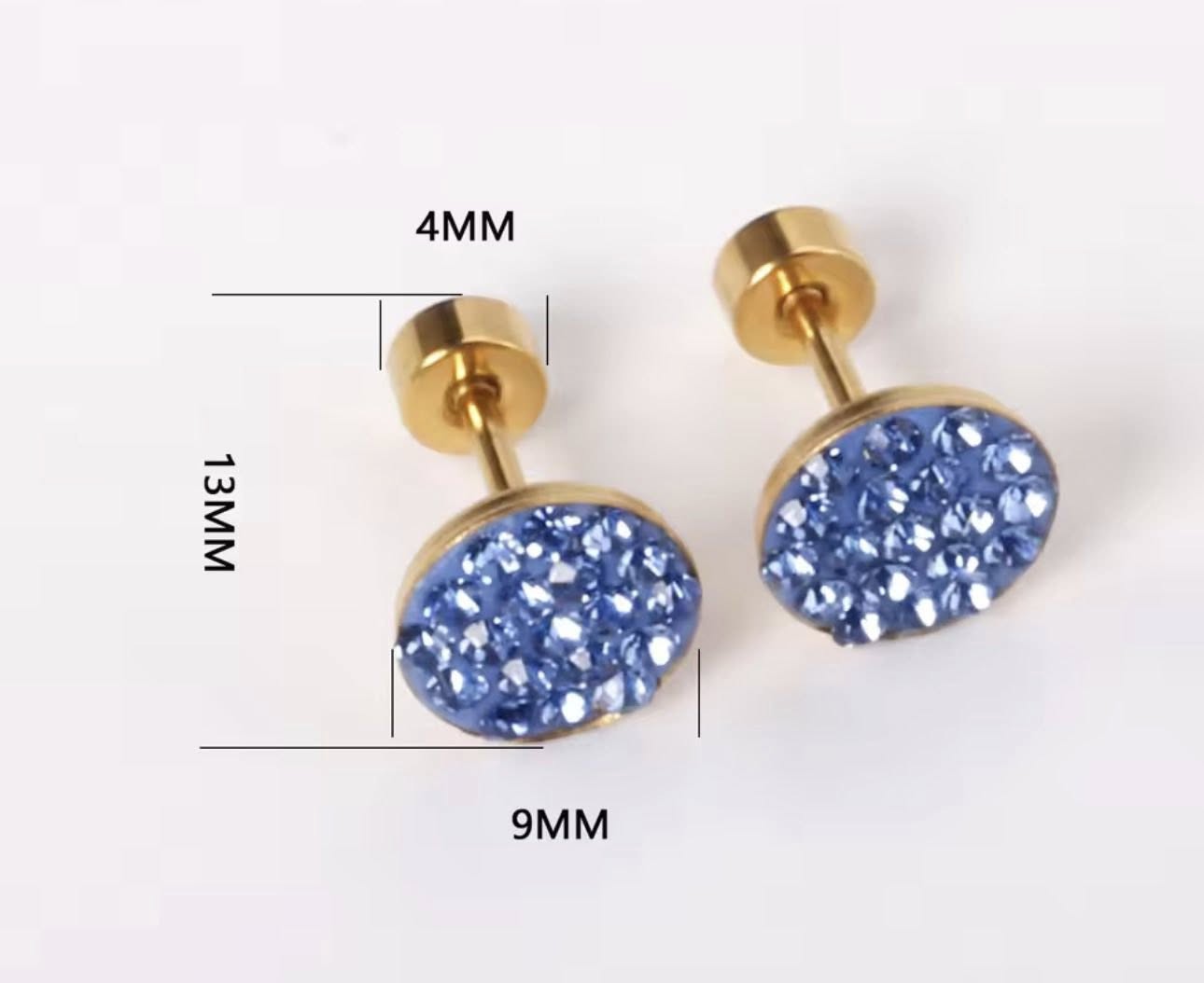 Everyday Flat Sparkle Earrings