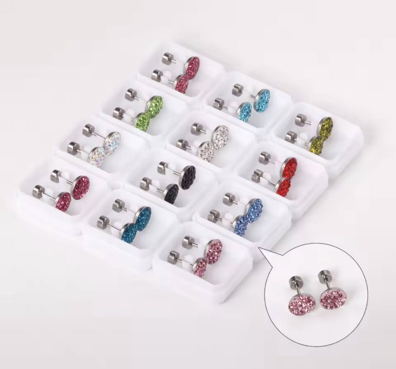 Everyday Flat Sparkle Earrings