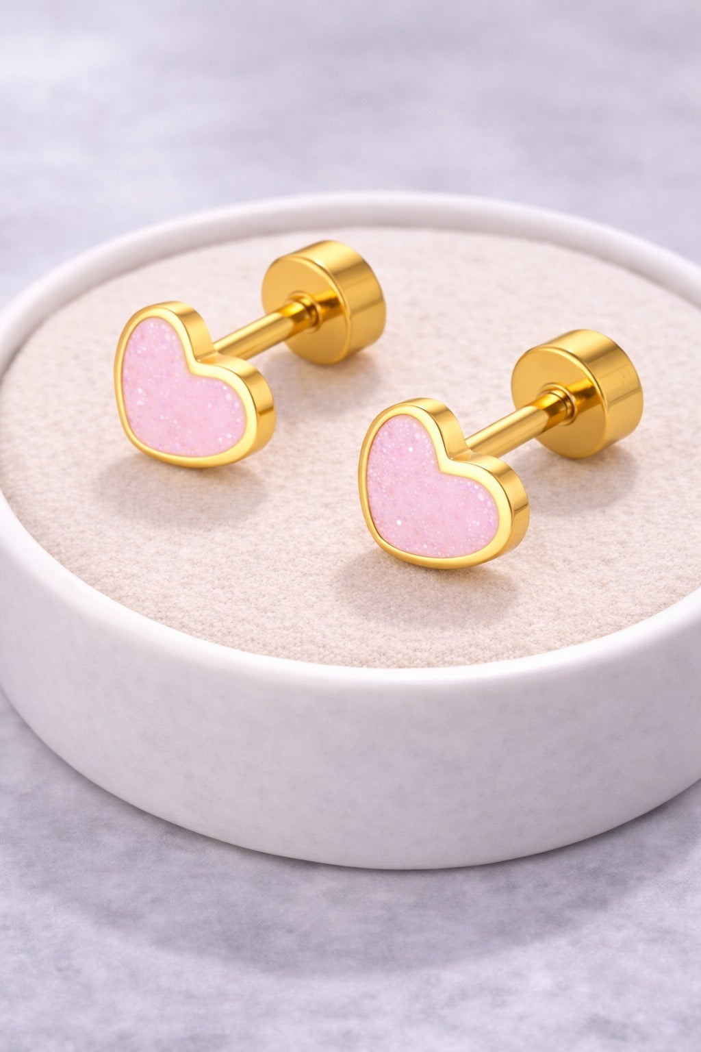 Heart Whisper Stud Earrings