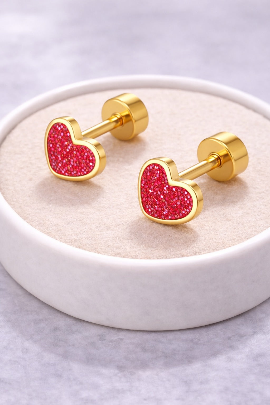 Heart Whisper Stud Earrings