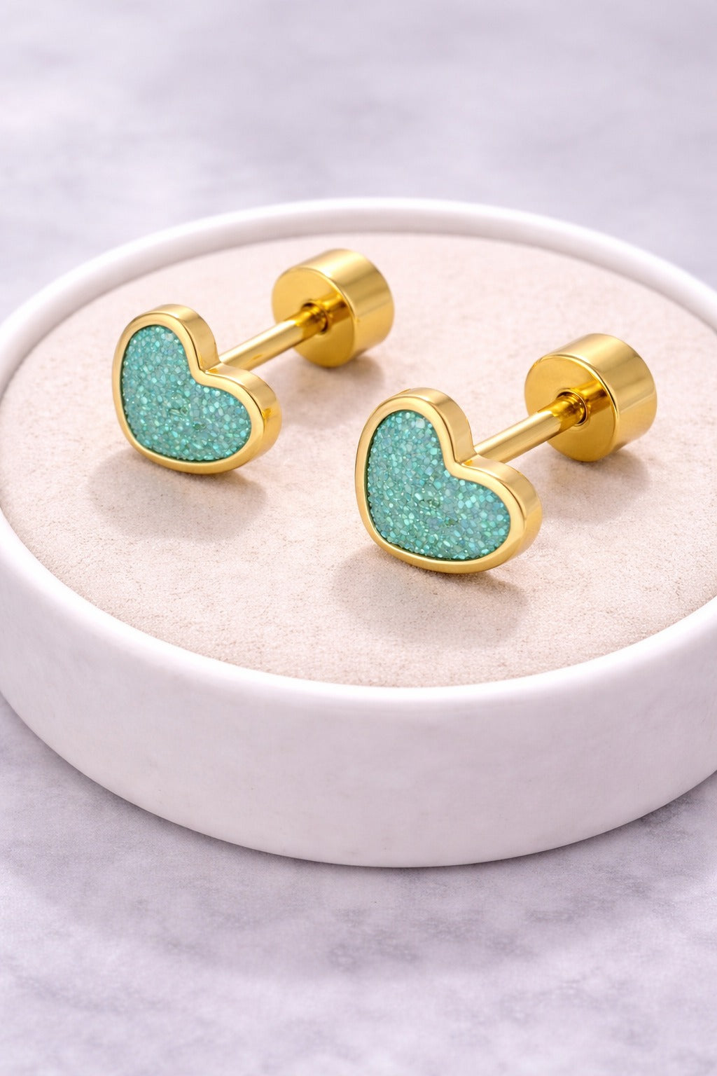 Heart Whisper Stud Earrings