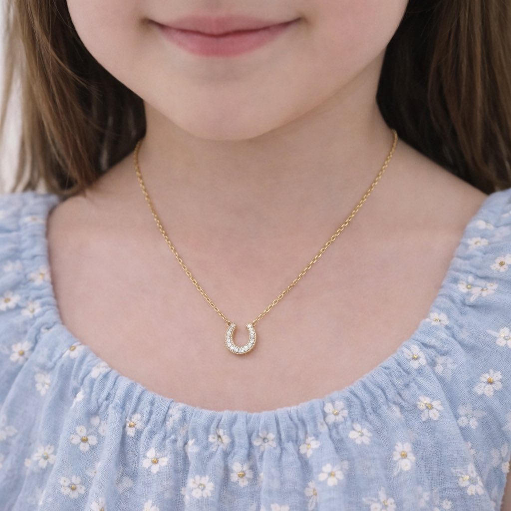 Little Girls Luck Is On My Side Necklace
