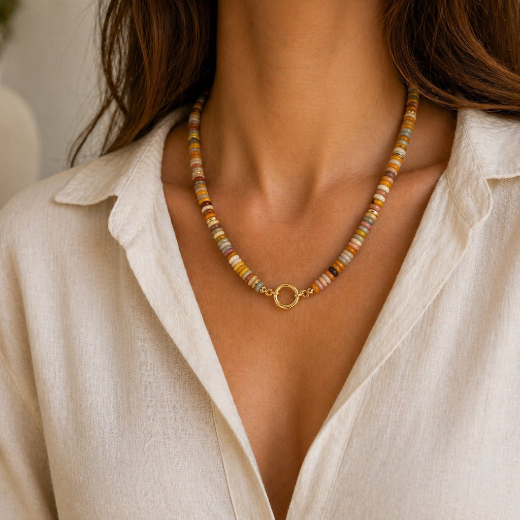 Catch Flights & Compliments Medium Crystal Bead Necklaces