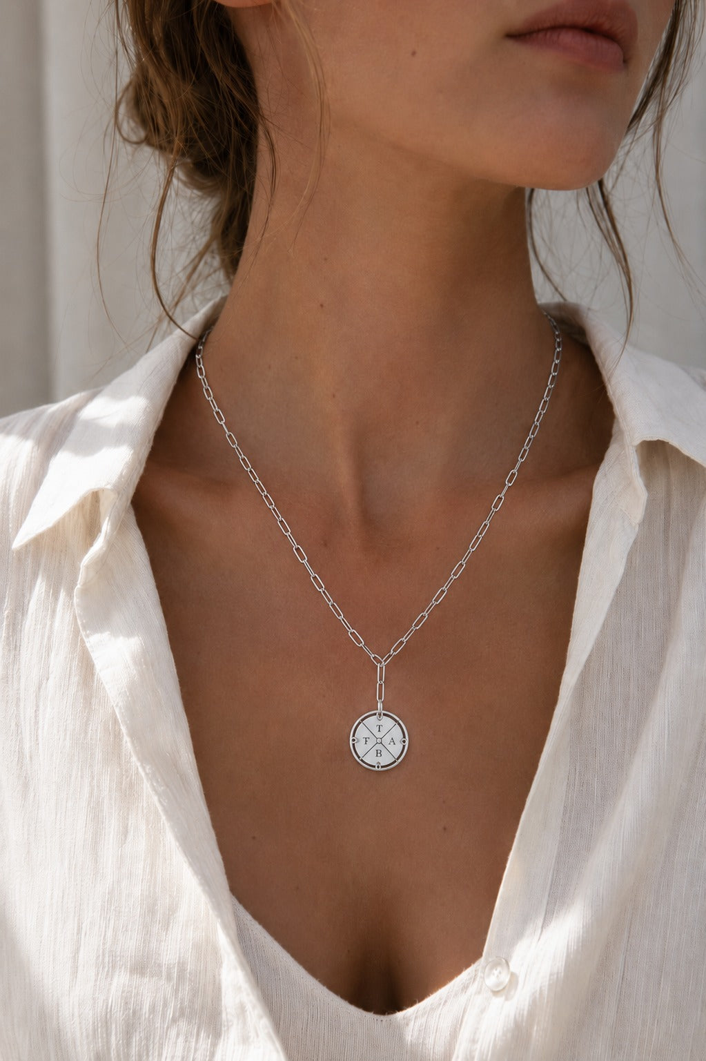 North Star Compass Customizable Necklace