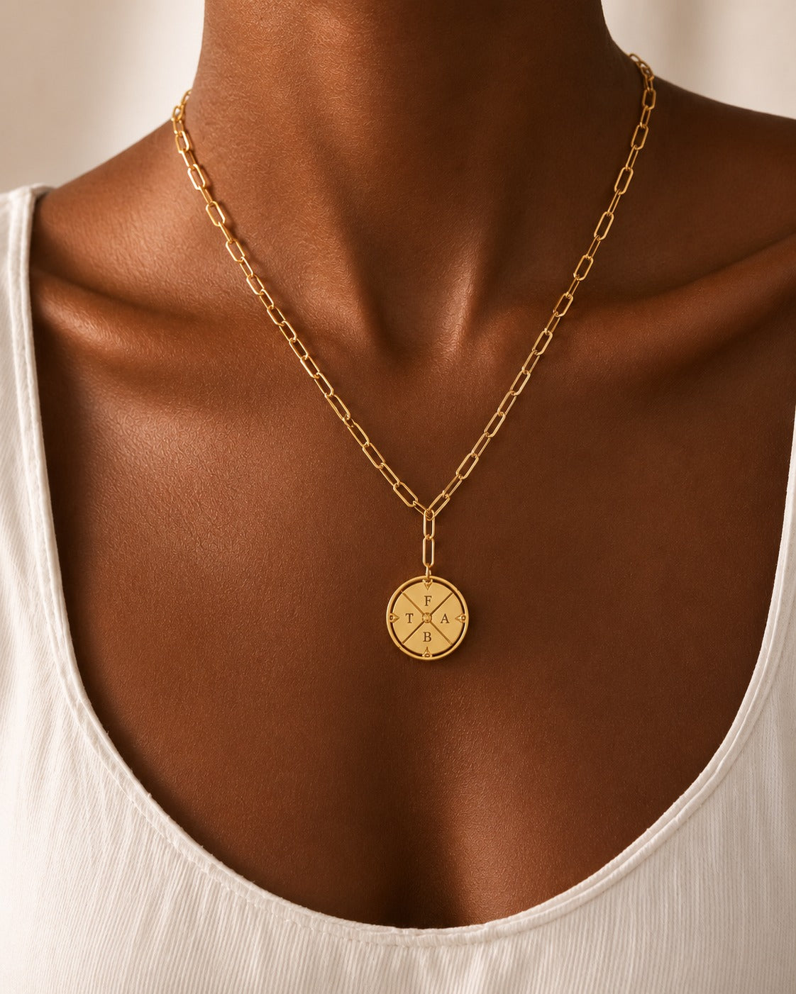 North Star Compass Customizable Necklace