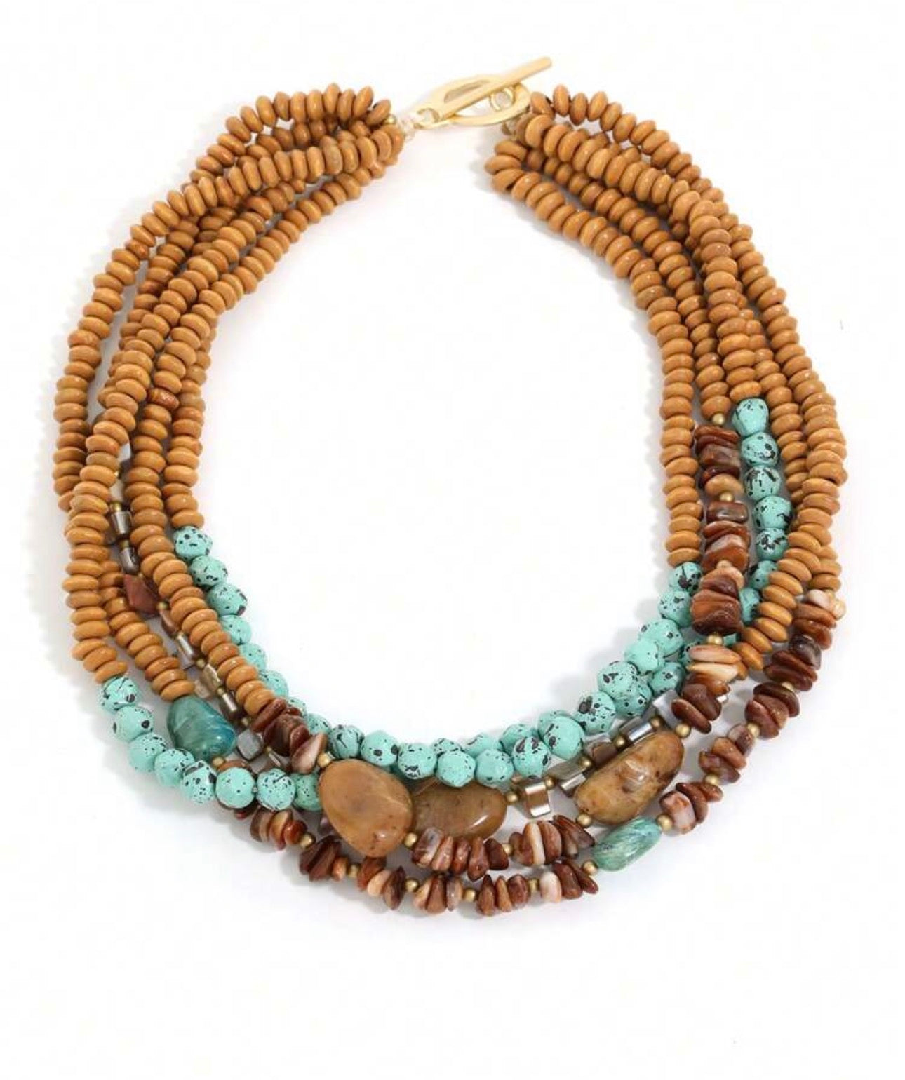 Turquoise Tide Boho Necklace
