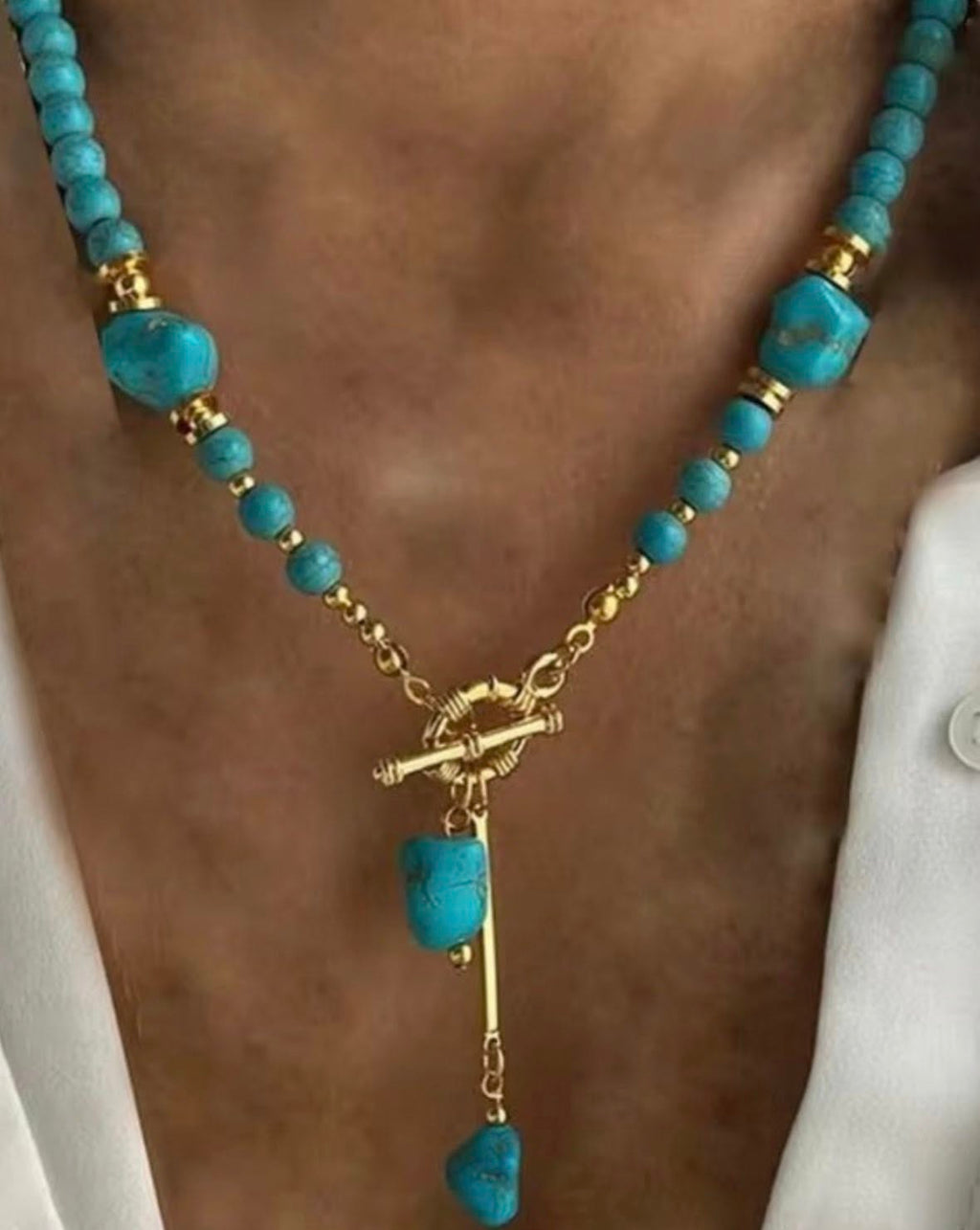 Double Strand Turquoise Necklace