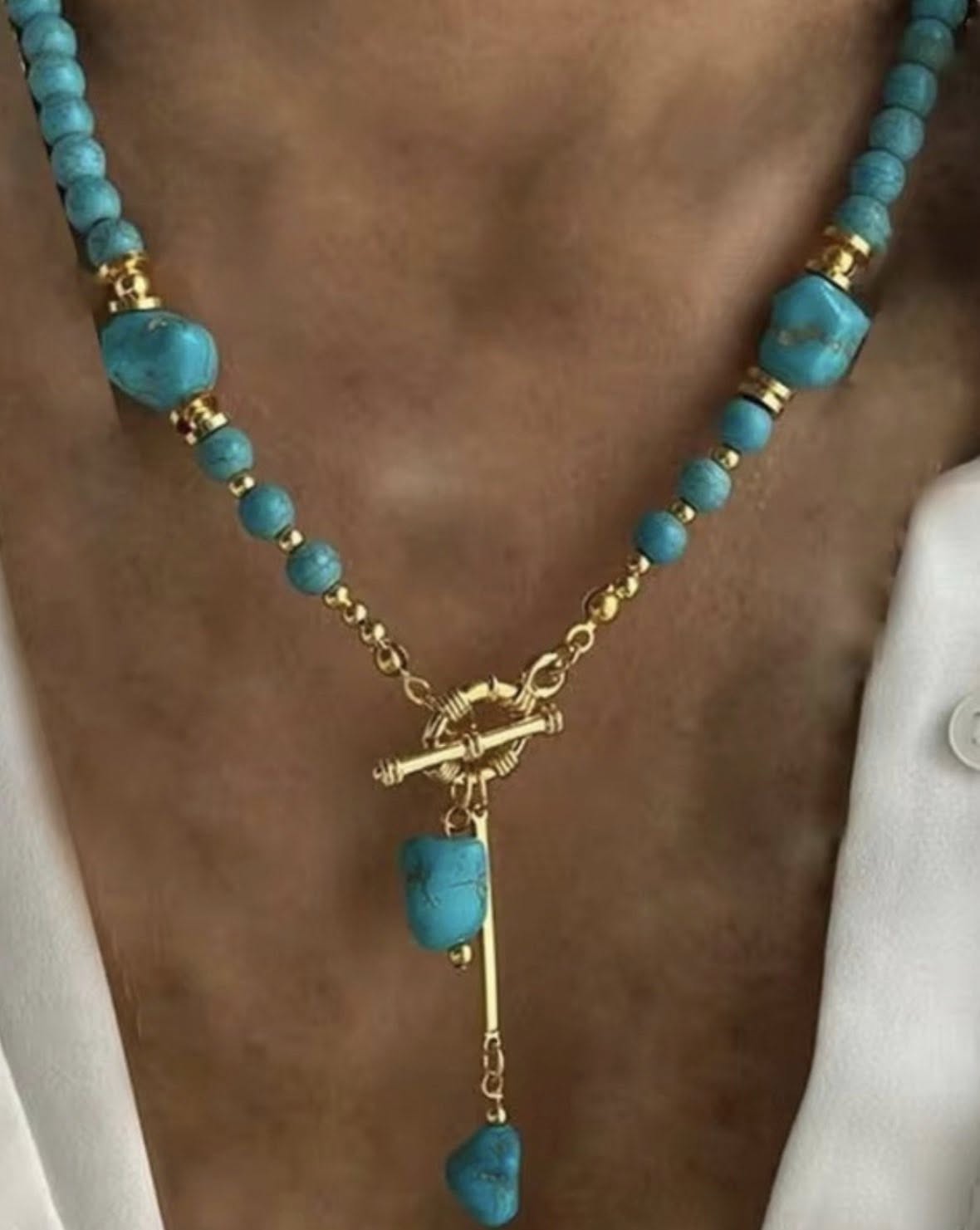 Double Strand Turquoise Necklace