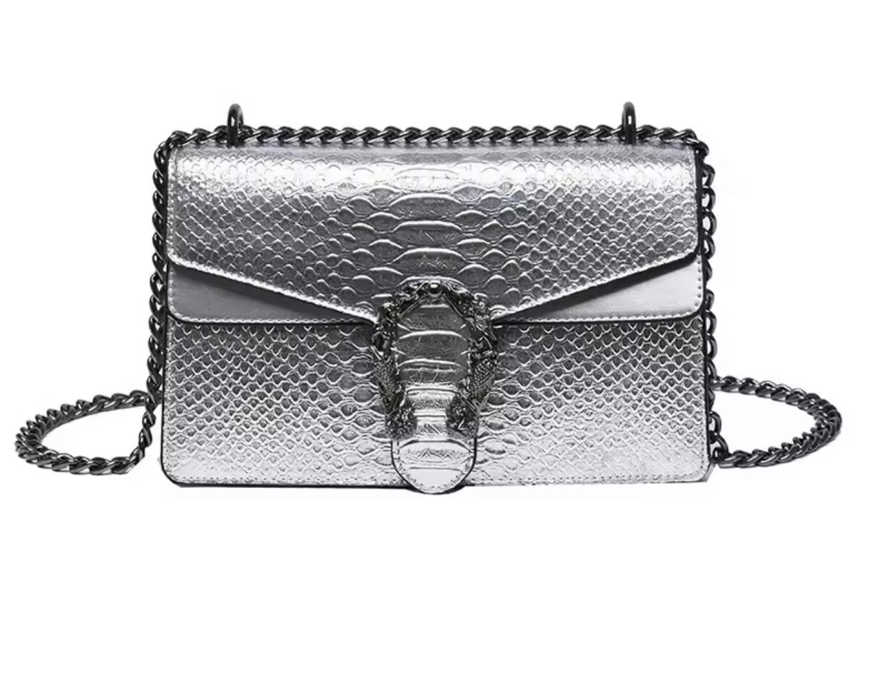 Silver Viper Luxe Bag