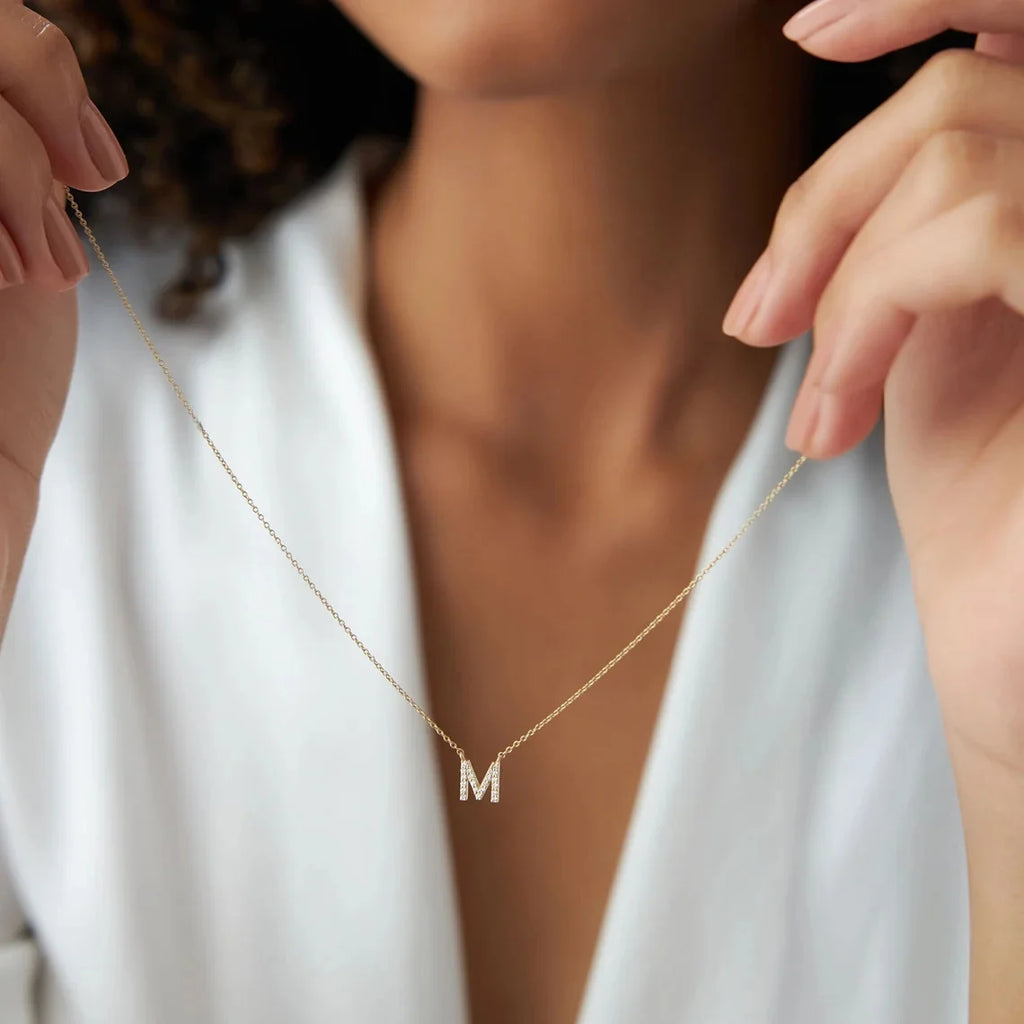 Bella Initial Necklace in Gold