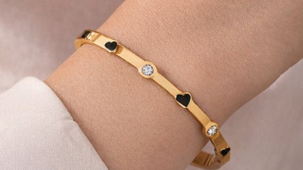 Heart & Soul Bangle Bracelet