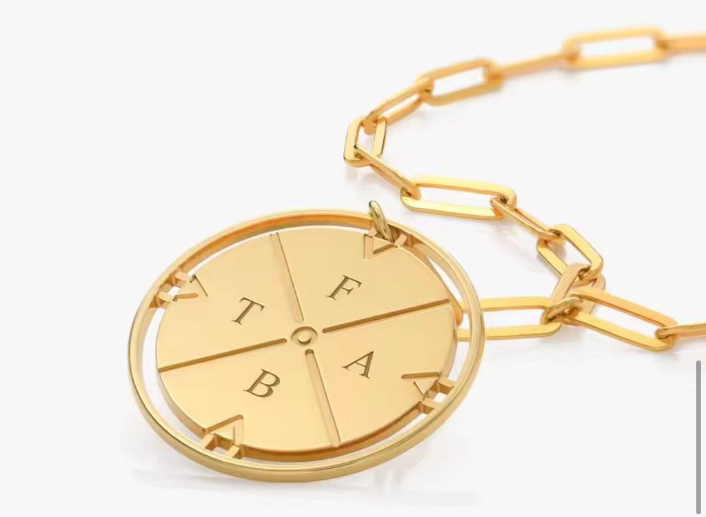 North Star Compass Customizable Necklace