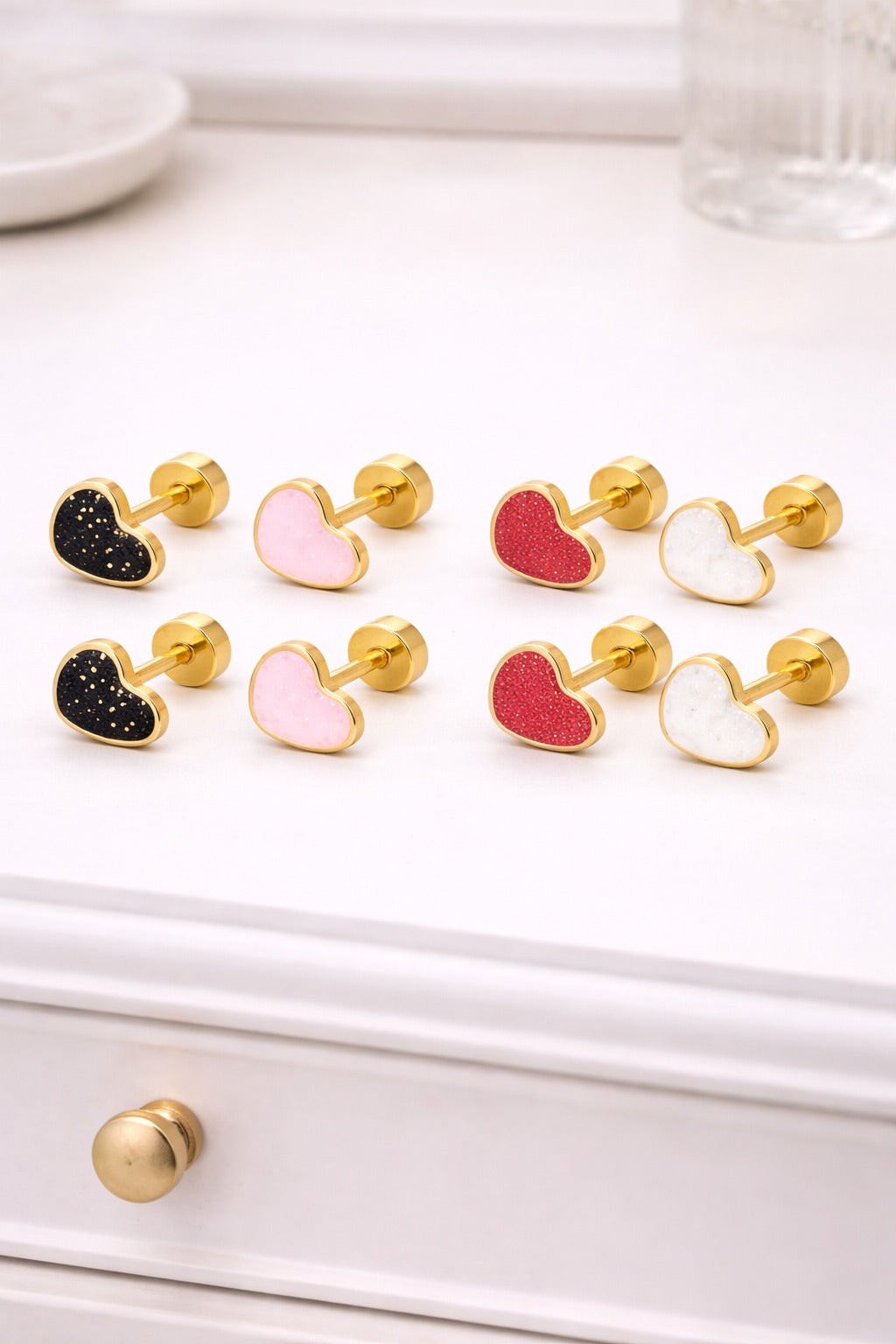 Heart Whisper Stud Earrings