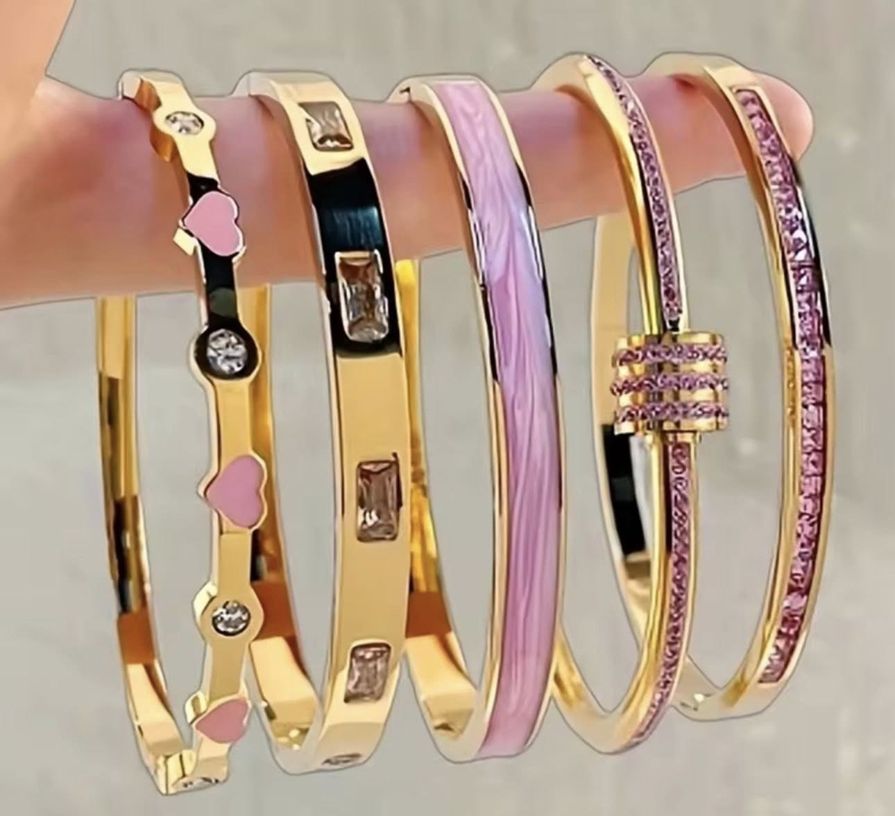 Pretty In Pink Bangle Collection