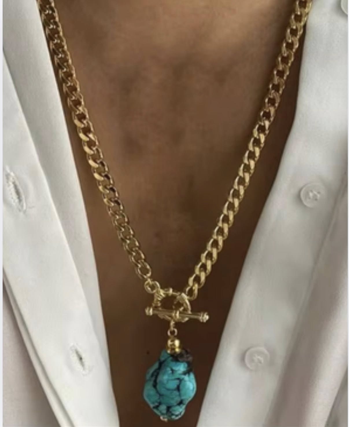 Golden Sun & Turquoise Necklace