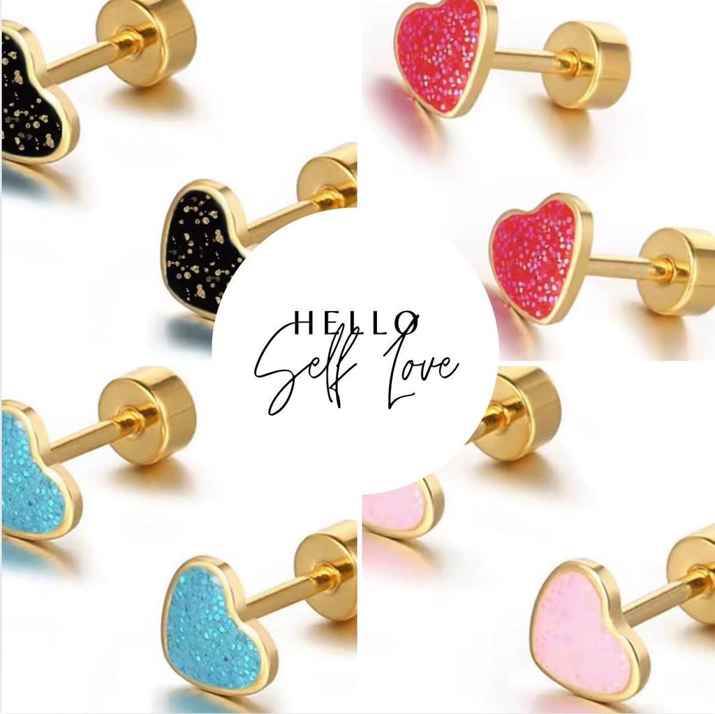 Heart Whisper Stud Earrings