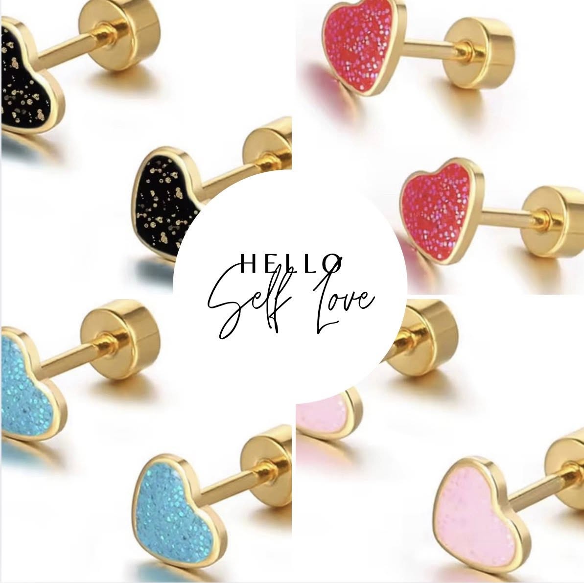 Heart Whisper Stud Earrings
