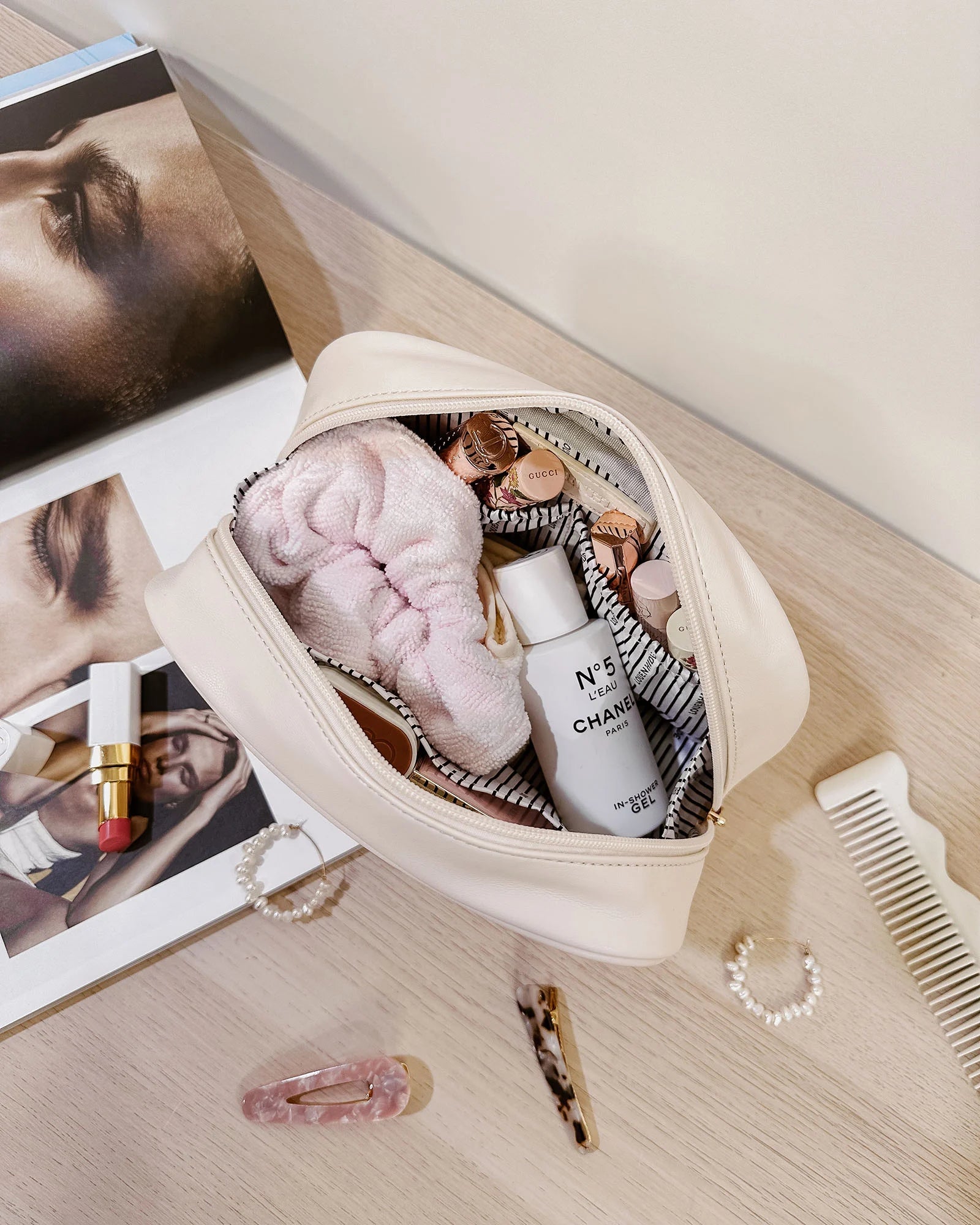 Louenhide Lacey Quilted Make Up Bag