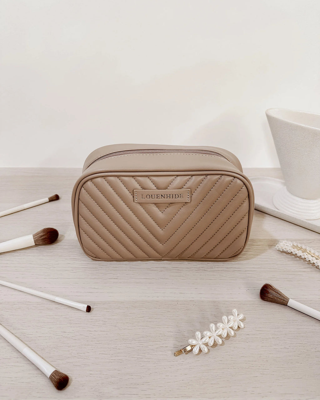 Louenhide Lacey Quilted Make Up Bag